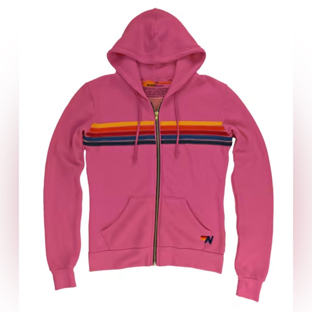 Aviator Nation 5 strip pullover - small